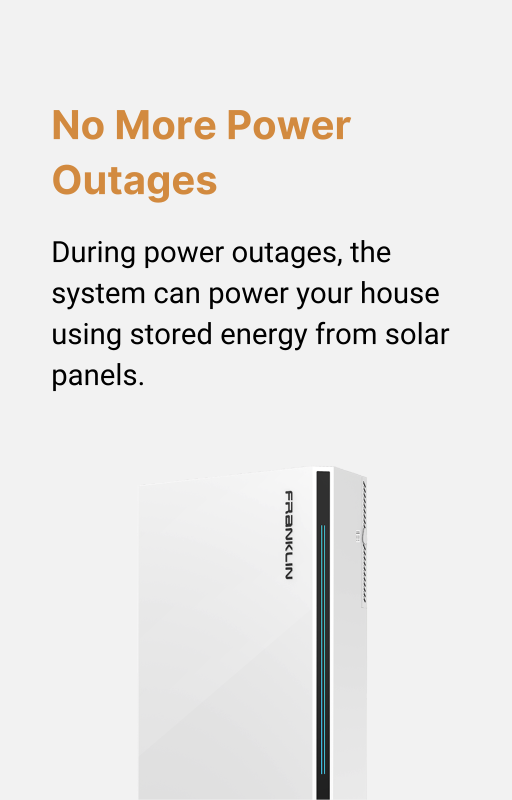 FranklinWH battery keeping home powered during a grid outage